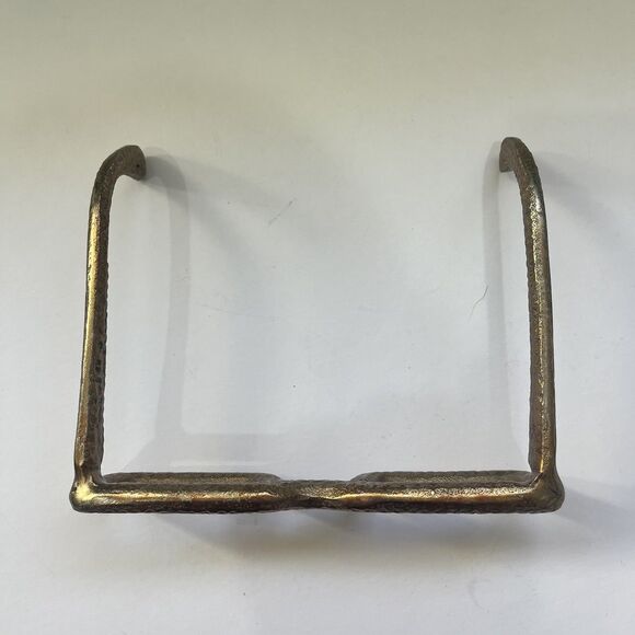 EYE GLASSES SCULPTURE Paperweight 7" Hammered Gold Spectacles Quirky Fun Decor - Picture 8 of 13